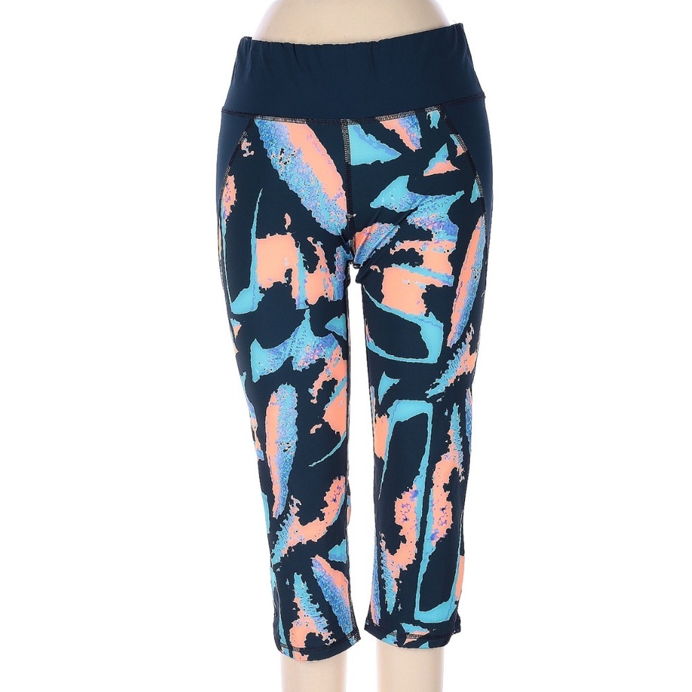 Sweaty Betty Lava Tie Dye Cropped Capri Leggings Tights Size Small Athletic